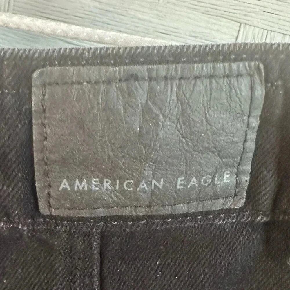 American Eagle denim button-down mini-skirt - black Y2K Grant streetwear - Picture 3 of 9